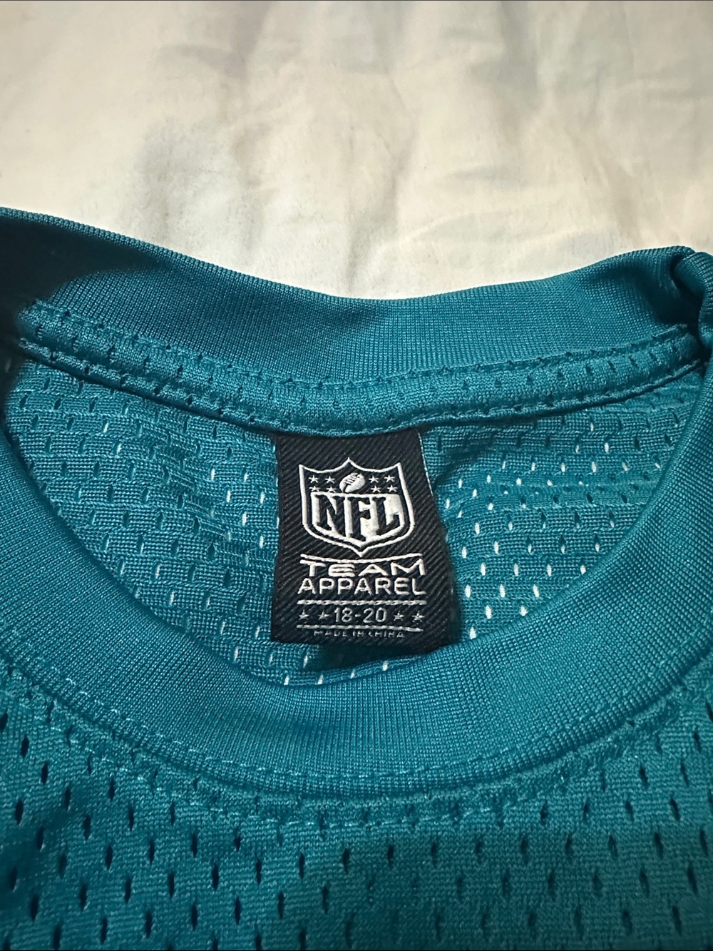 NFL Miami Dolphins Teal and Orange Team Jersey Tee - Picture 5 of 8